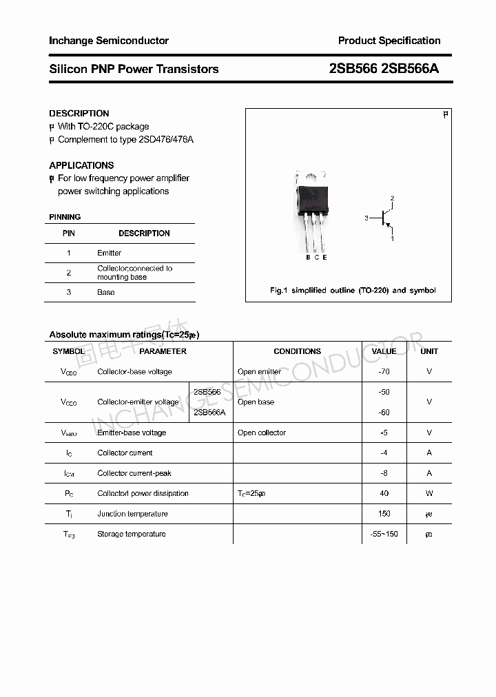 2SB566_4338755.PDF Datasheet