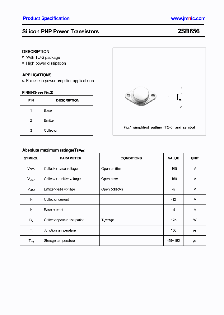 2SB656_4600718.PDF Datasheet