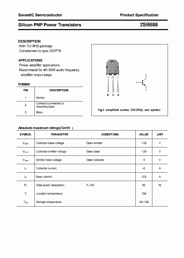 2SB688_4385093.PDF Datasheet