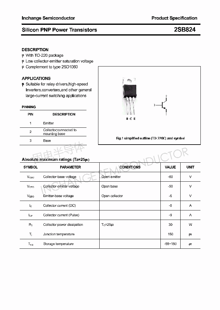 2SB824_4317163.PDF Datasheet