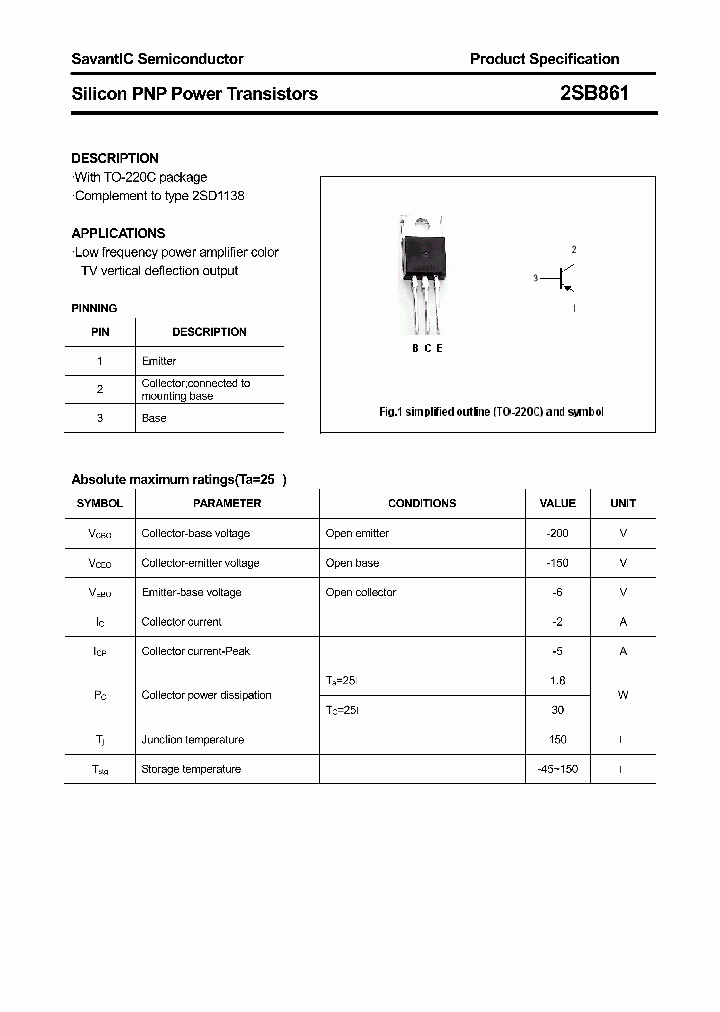 2SB861_4440215.PDF Datasheet