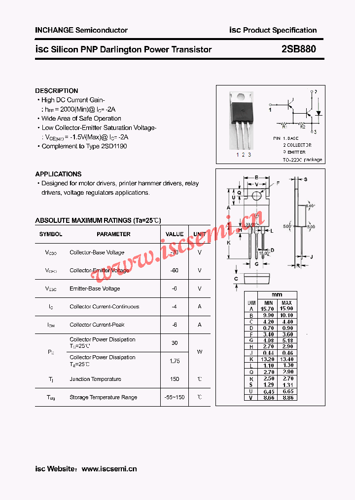 2SB880_4418975.PDF Datasheet