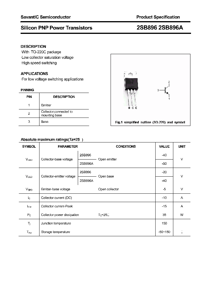 2SB896_4388372.PDF Datasheet