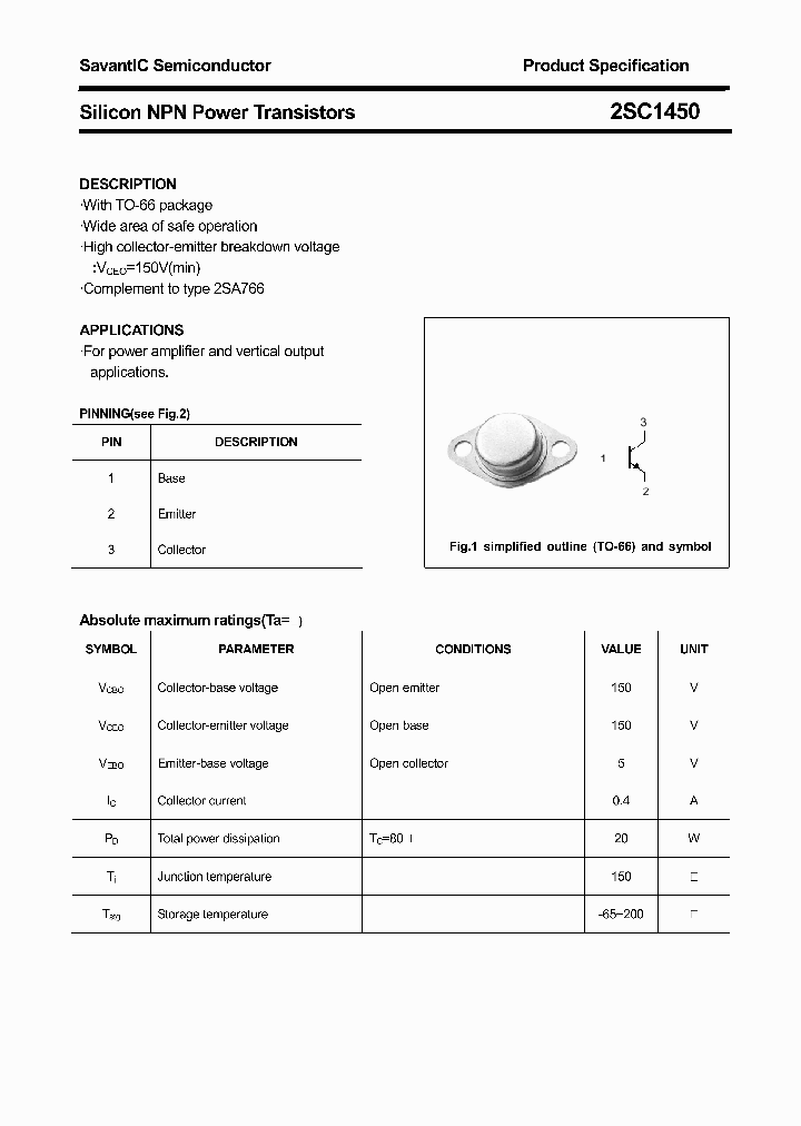 2SC1450_4389953.PDF Datasheet