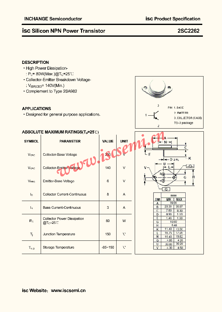 2SC2262_4386345.PDF Datasheet