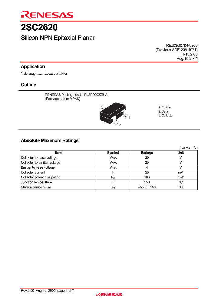 2SC2620_4266407.PDF Datasheet