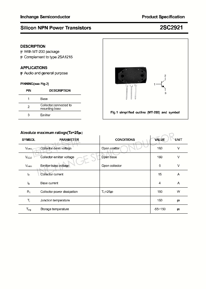 2SC2921_4817588.PDF Datasheet