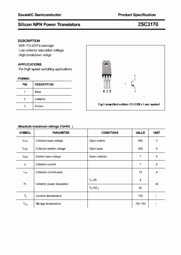 2SC3170_4571400.PDF Datasheet