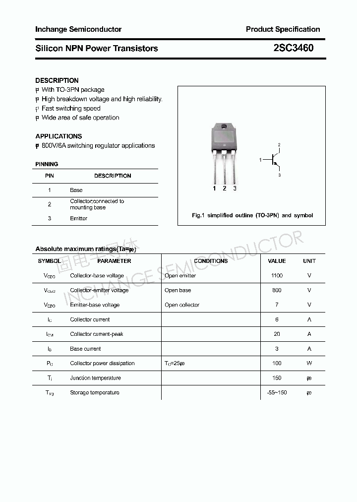 2SC3460_4305422.PDF Datasheet