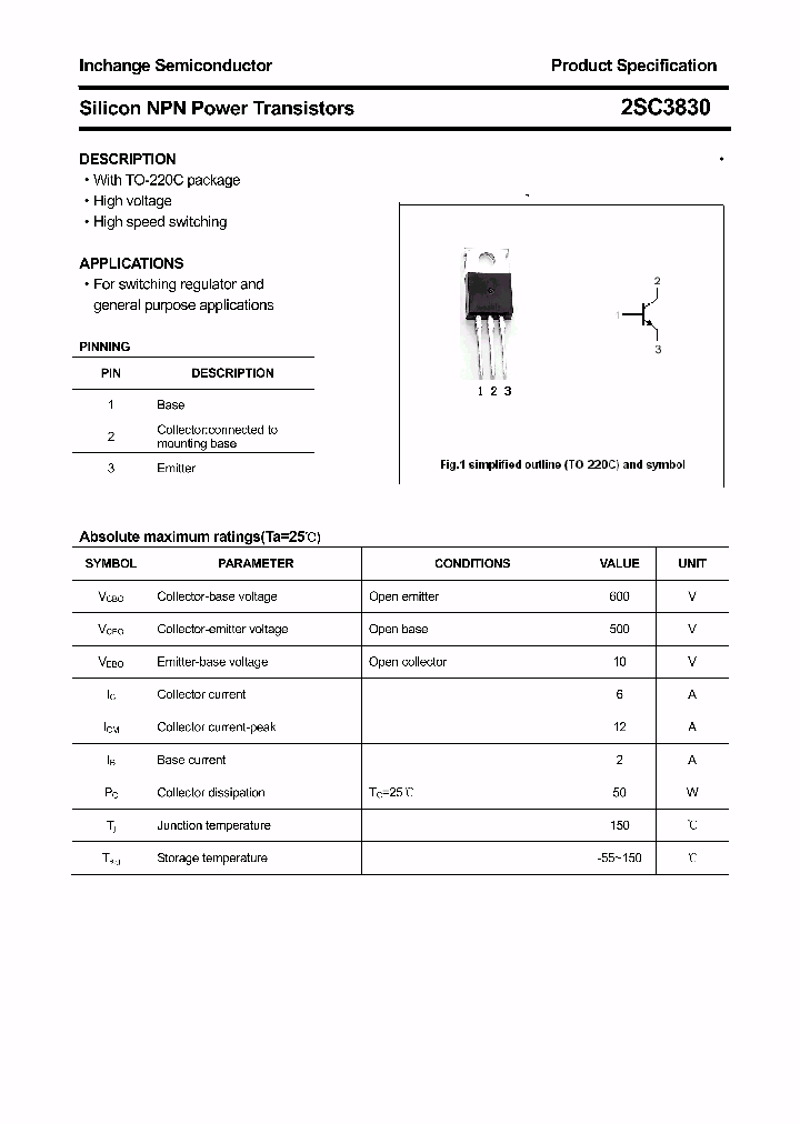 2SC3830_4485945.PDF Datasheet