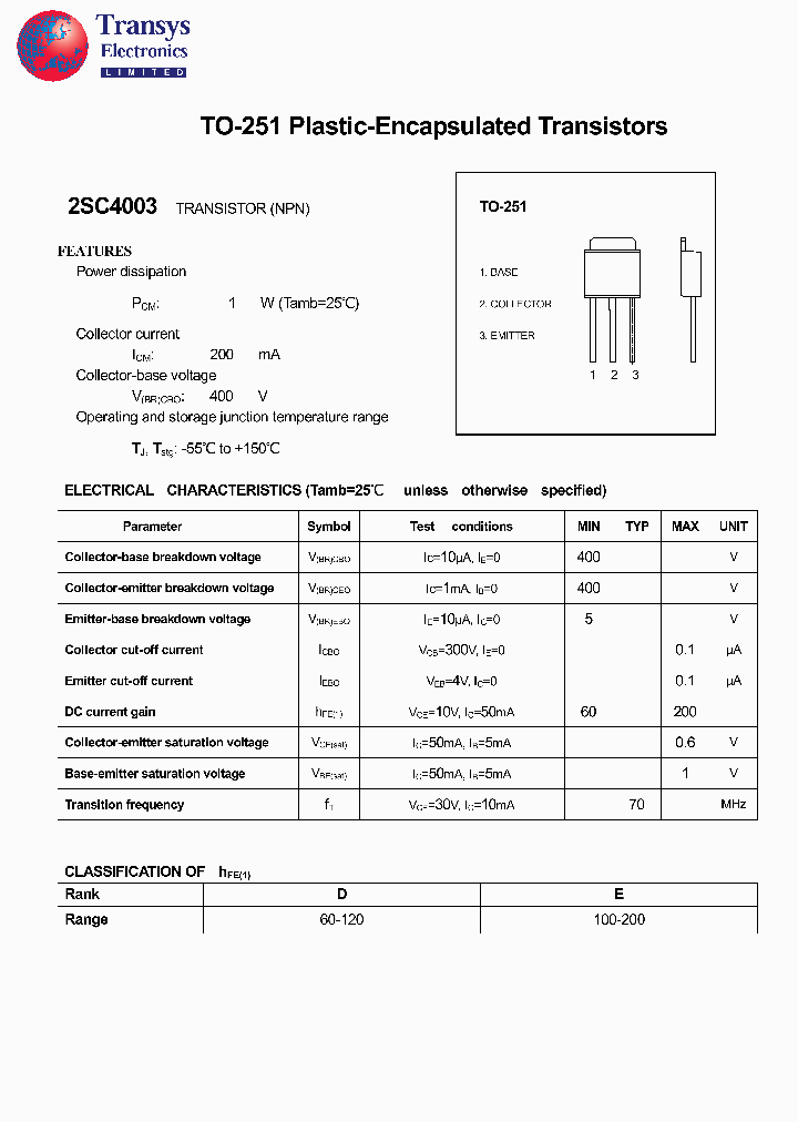 2SC4003_4169704.PDF Datasheet