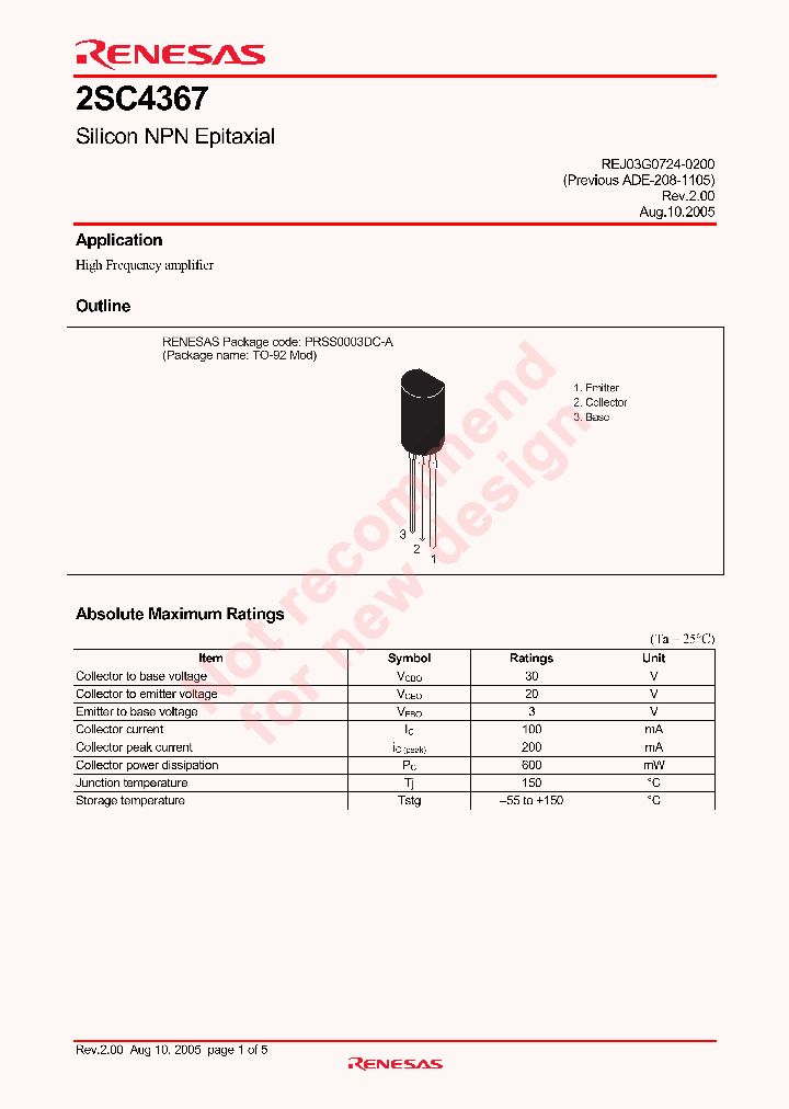 2SC4367TZ-E_4263578.PDF Datasheet