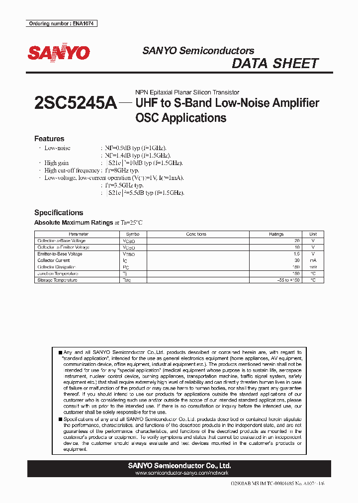 2SC5245A_4327208.PDF Datasheet