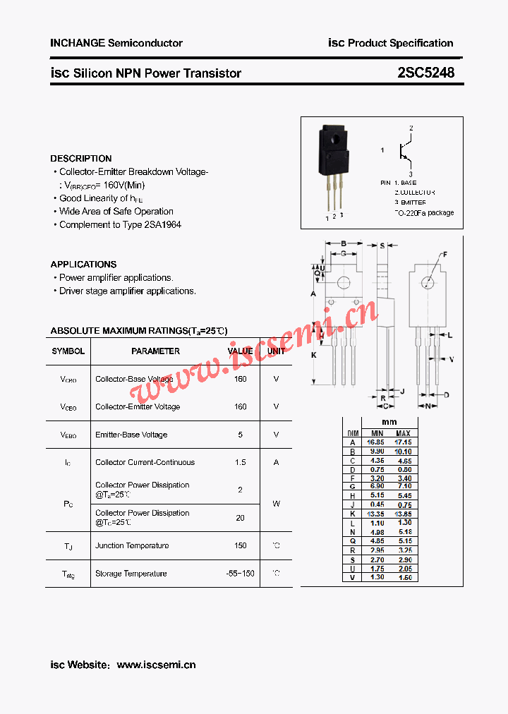 2SC5248_4735503.PDF Datasheet