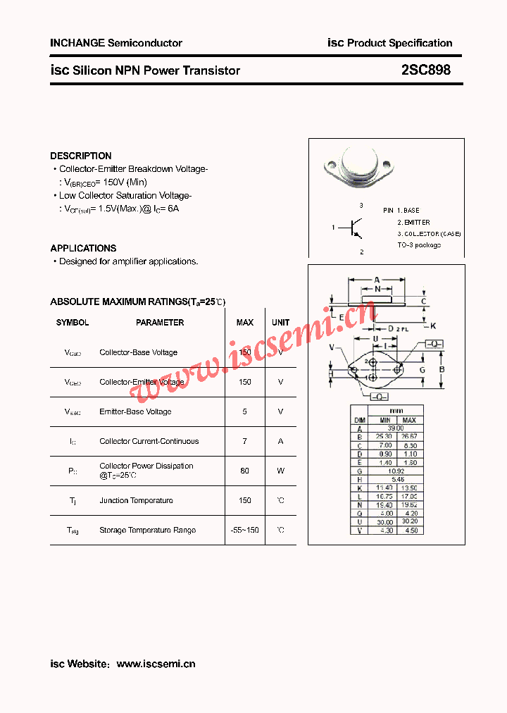 2SC898_4547342.PDF Datasheet