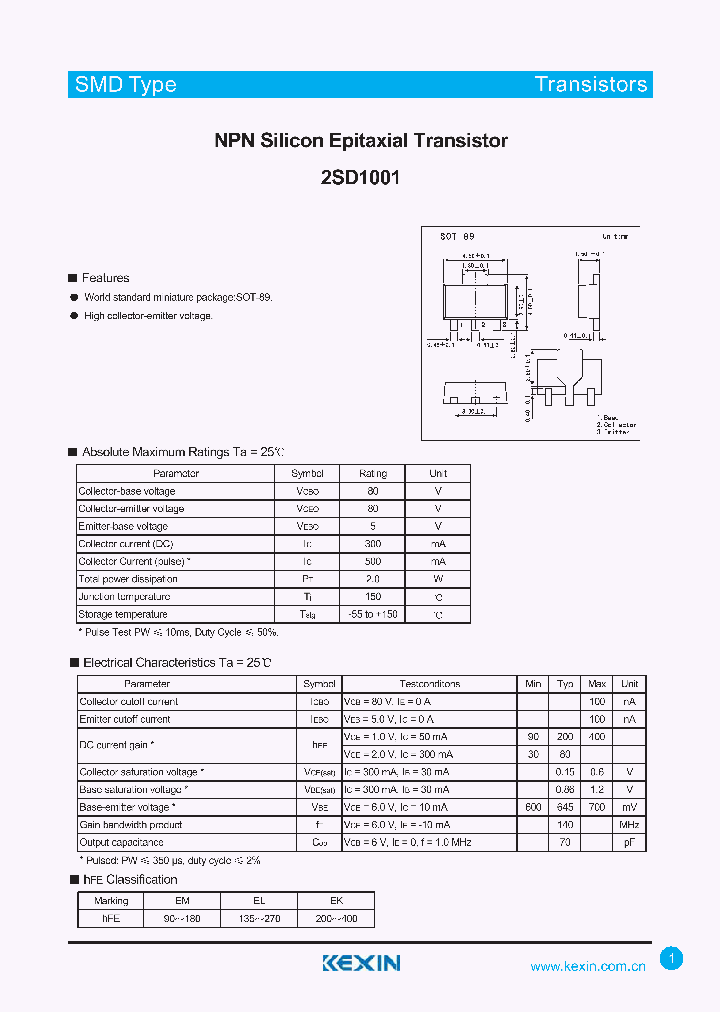 2SD1001_4336481.PDF Datasheet
