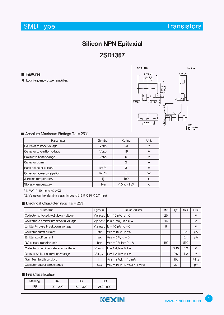 2SD1367_4353261.PDF Datasheet