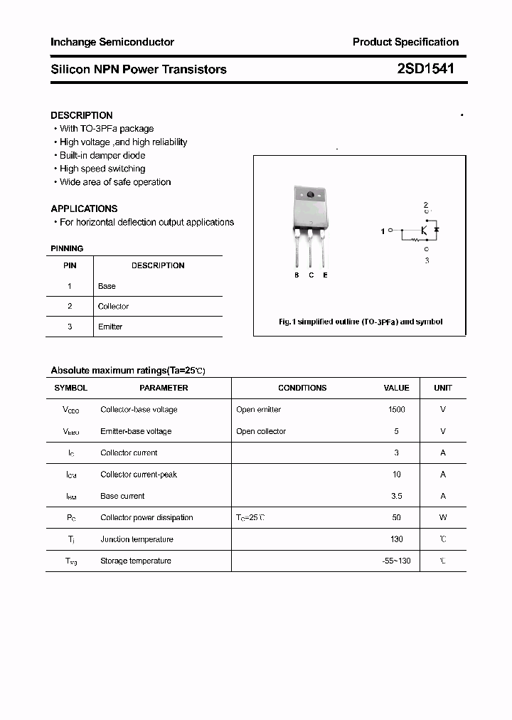 2SD1541_4393726.PDF Datasheet