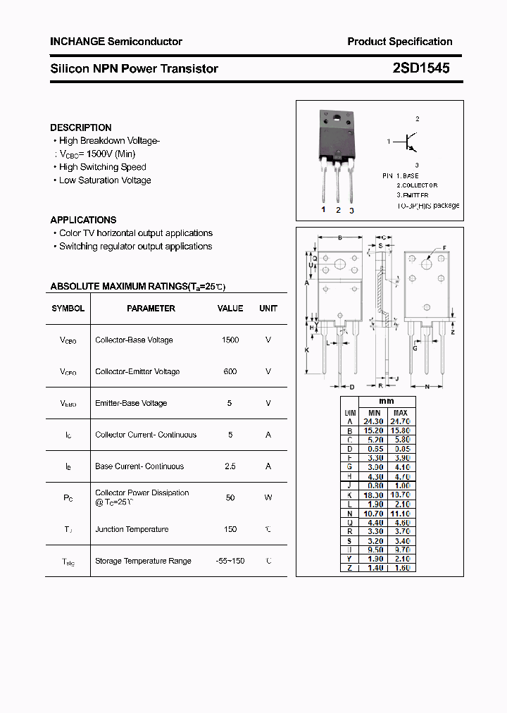 2SD1545_4393728.PDF Datasheet