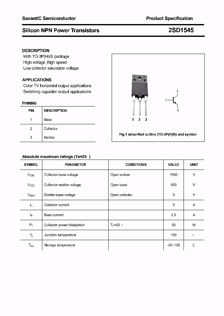 2SD1545_4393729.PDF Datasheet