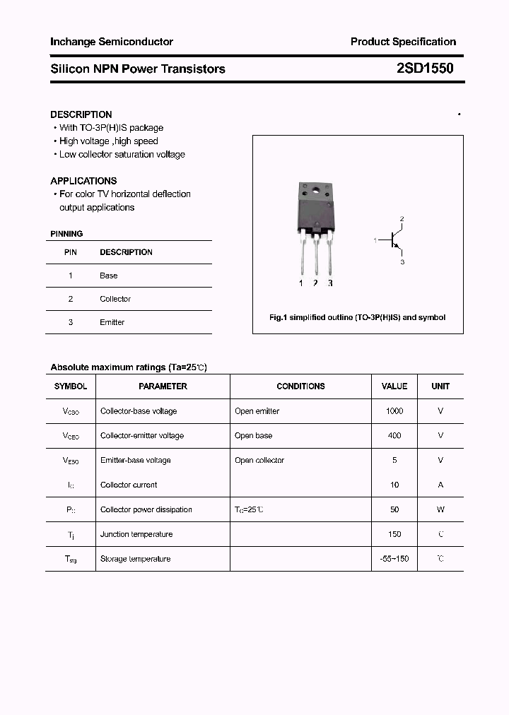 2SD1550_4377127.PDF Datasheet