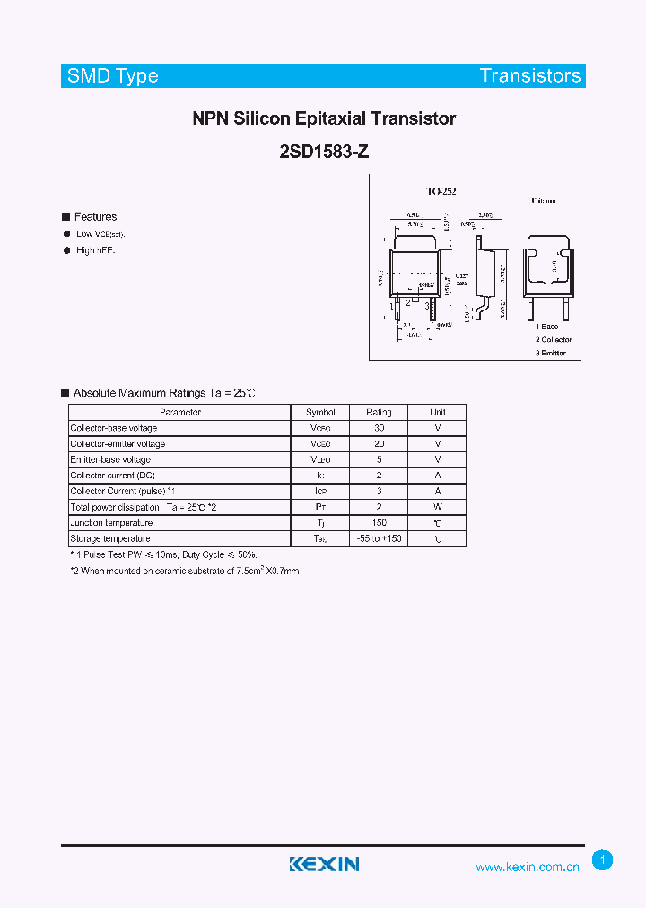 2SD1583-Z_4289486.PDF Datasheet
