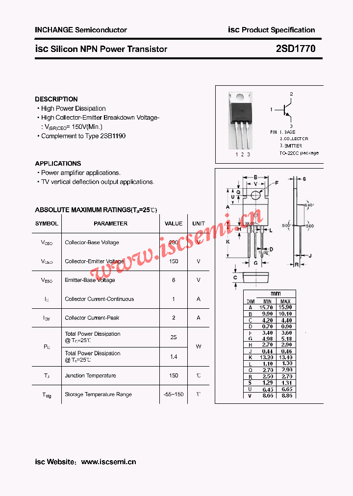 2SD1770_4579066.PDF Datasheet