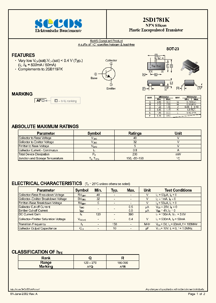 2SD1781K_4418050.PDF Datasheet