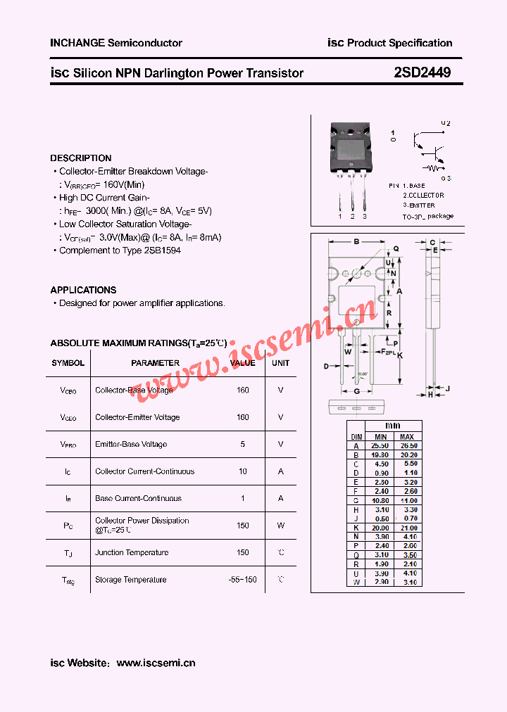 2SD2449_4607876.PDF Datasheet