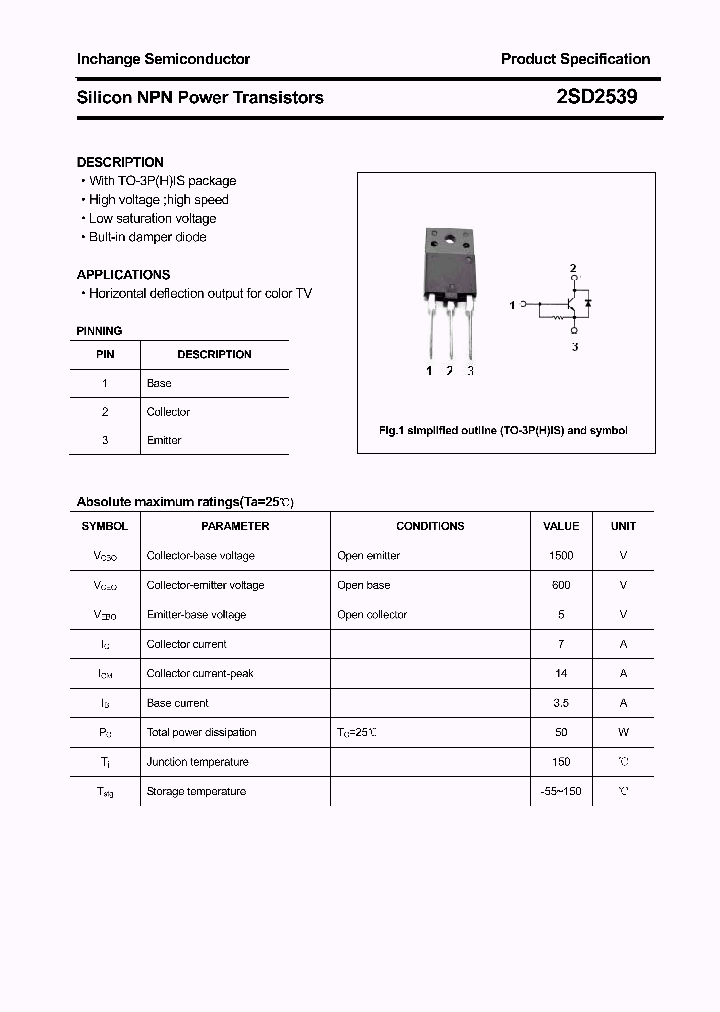 2SD2539_4634499.PDF Datasheet