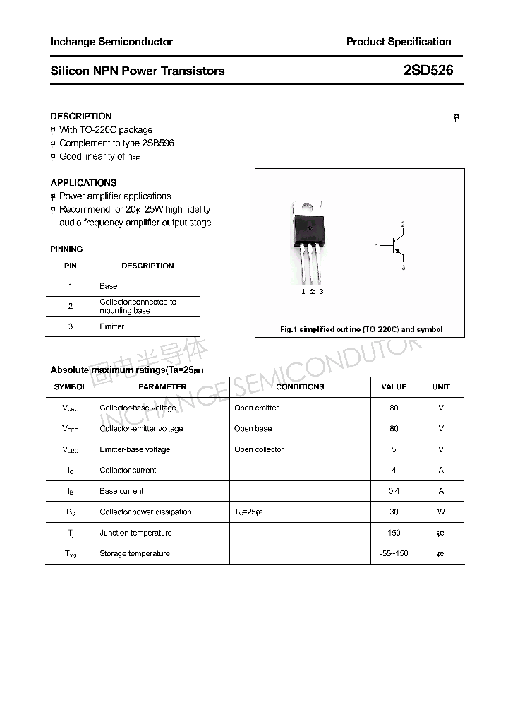 2SD526_4305448.PDF Datasheet