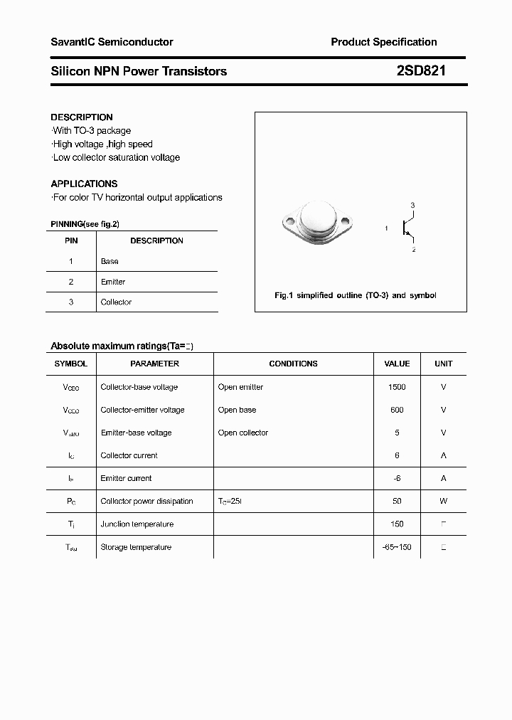 2SD821_4374022.PDF Datasheet