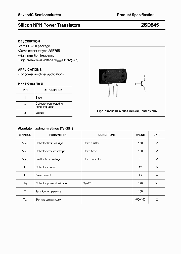 2SD845_4392178.PDF Datasheet