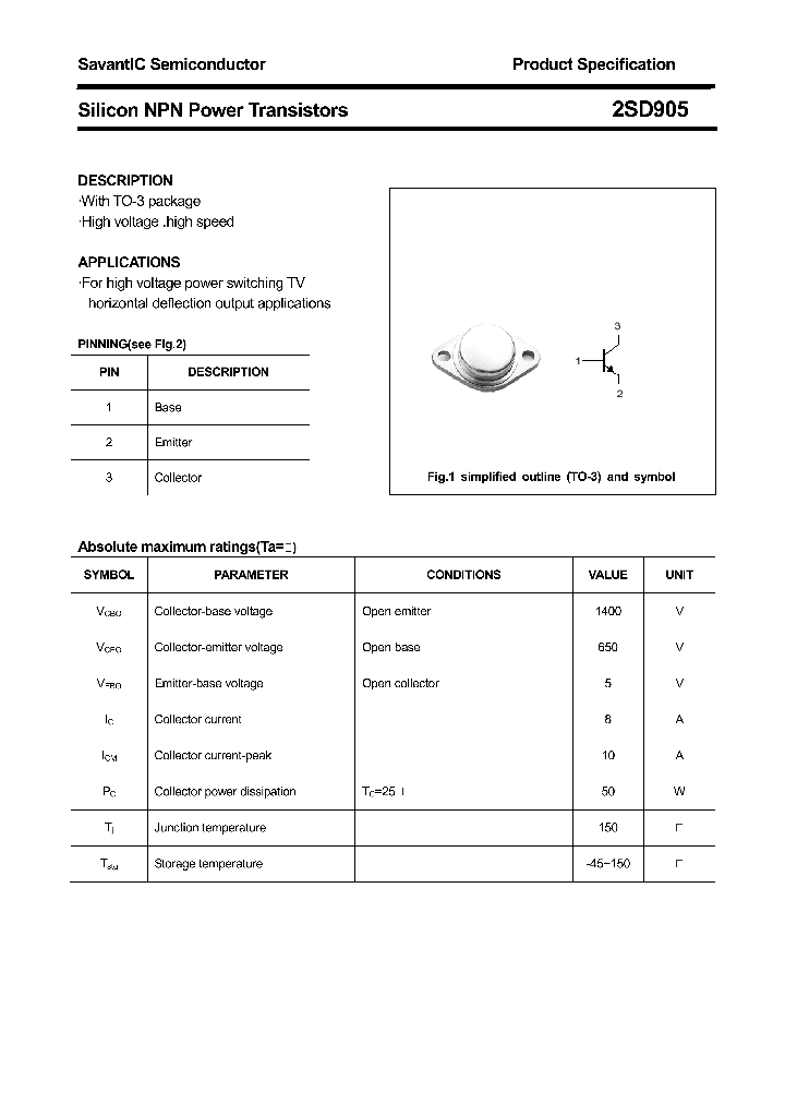 2SD905_4525311.PDF Datasheet