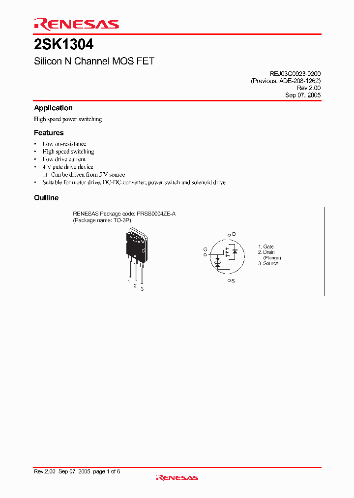 2SK1304-E_4259548.PDF Datasheet