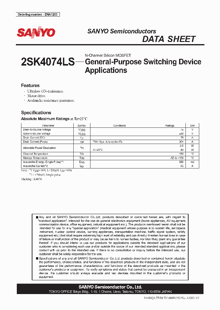 2SK4074LS_4388241.PDF Datasheet