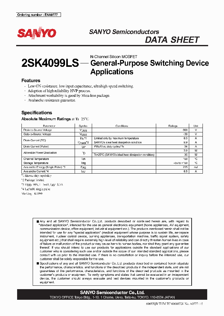 2SK4099LS_4289070.PDF Datasheet