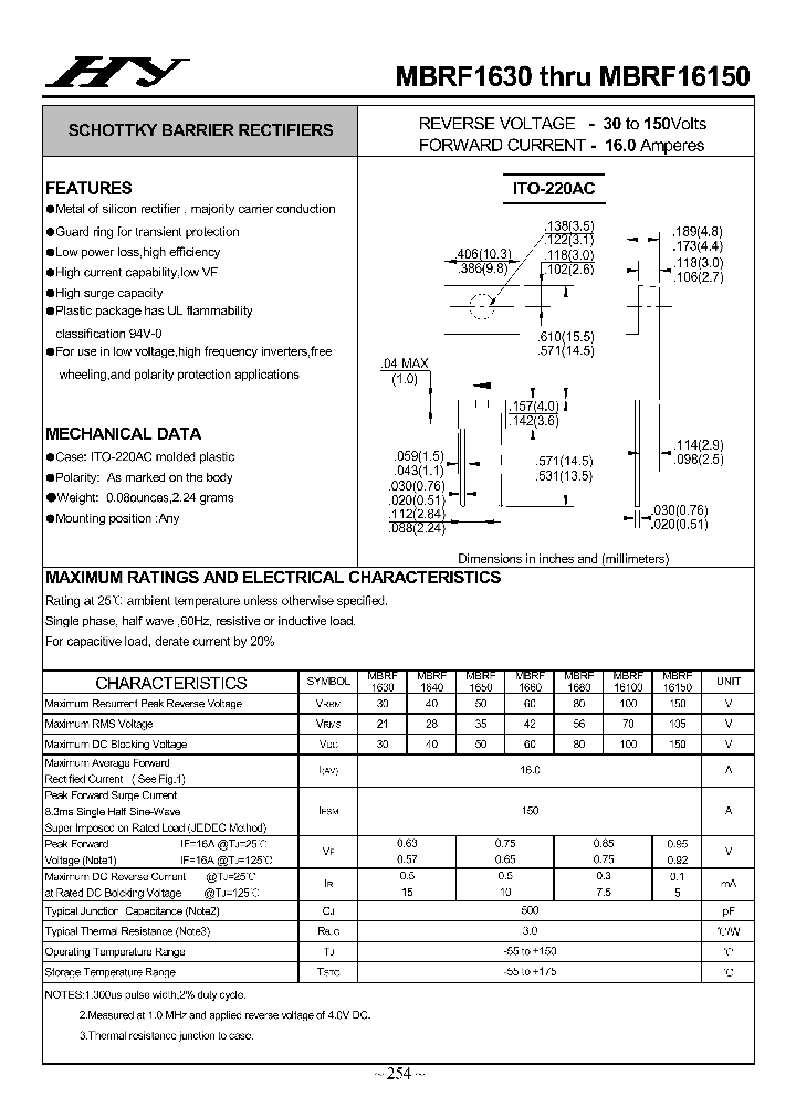 MBRF1630-MBRF16150_4504908.PDF Datasheet