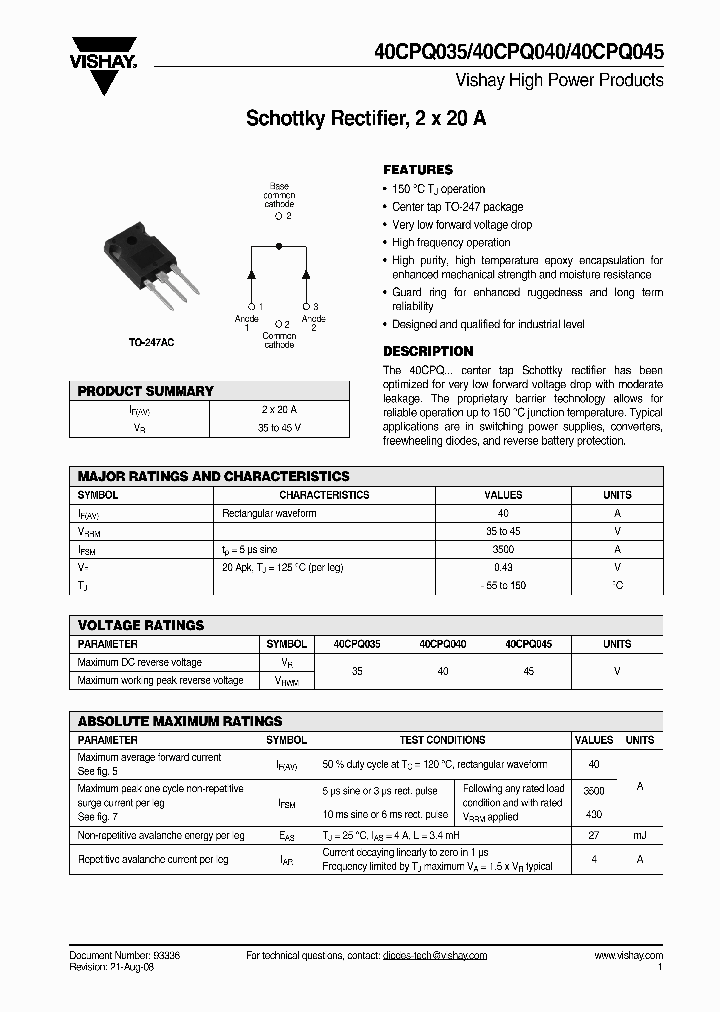 40CPQ035_4379838.PDF Datasheet