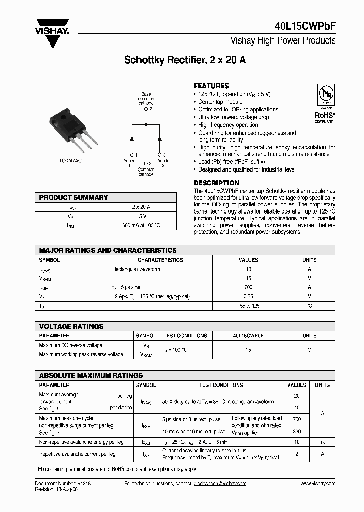 40L15CWPBF_4262986.PDF Datasheet