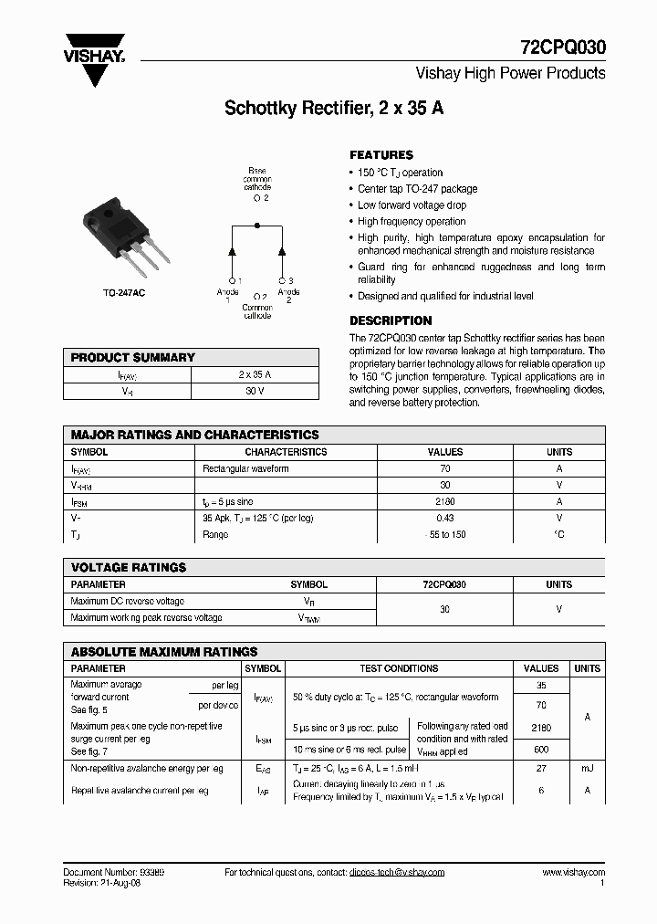 72CPQ030_4687448.PDF Datasheet