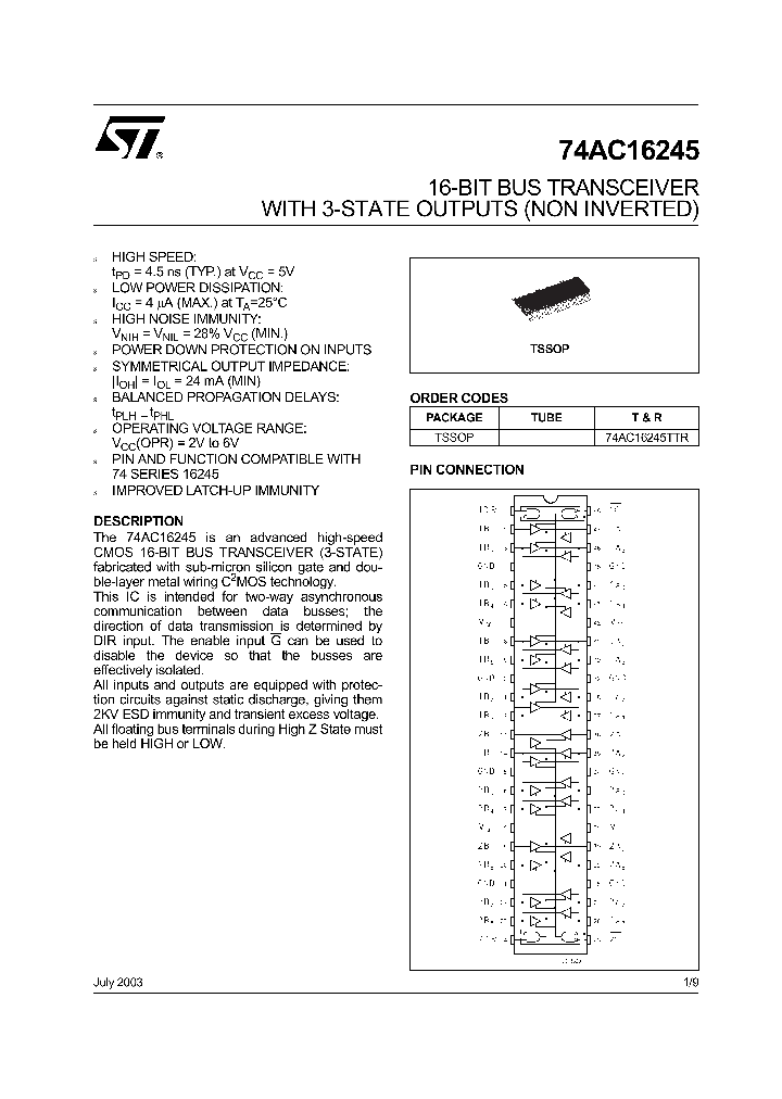 74AC16245_4507111.PDF Datasheet