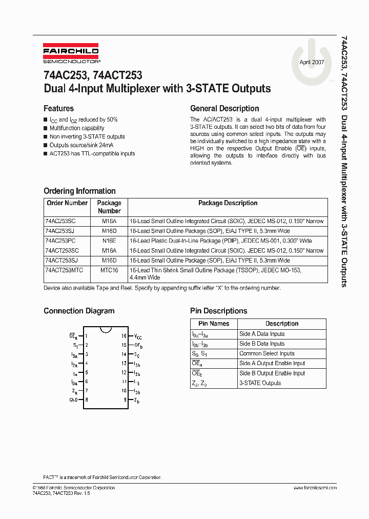 74AC25307_4850175.PDF Datasheet