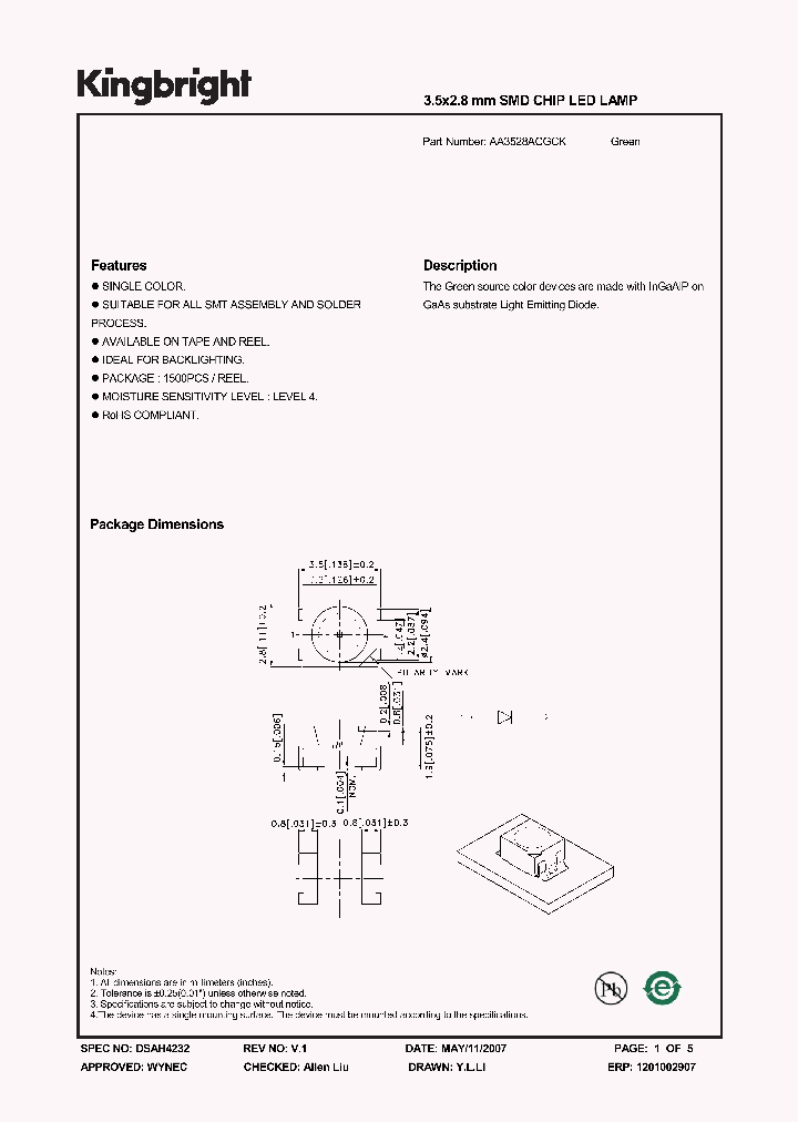 AA3528ACGCK_4175048.PDF Datasheet