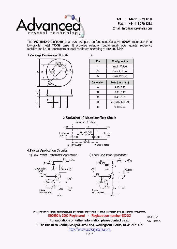 ACTR9129120TO39_4199505.PDF Datasheet