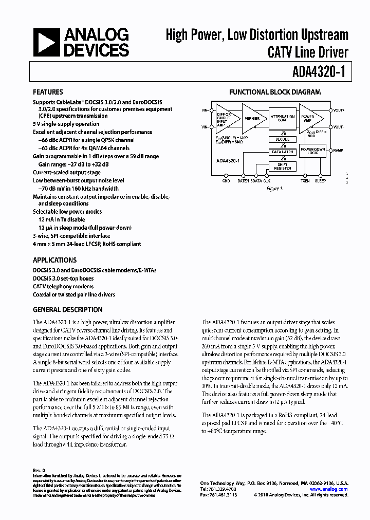 ADA4320-1ACPZ-R2_4858450.PDF Datasheet