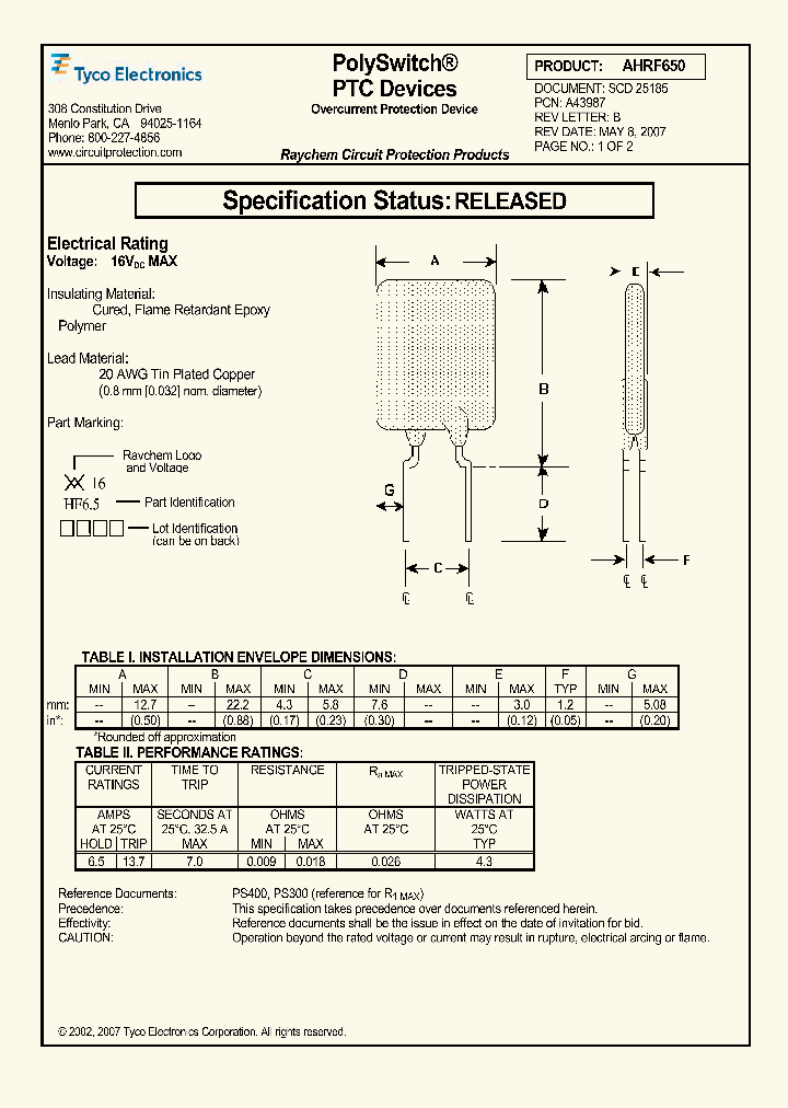 AHRF6501_4568354.PDF Datasheet