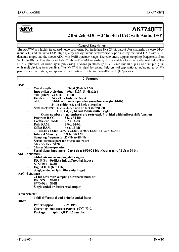 AK7740ET_4321135.PDF Datasheet