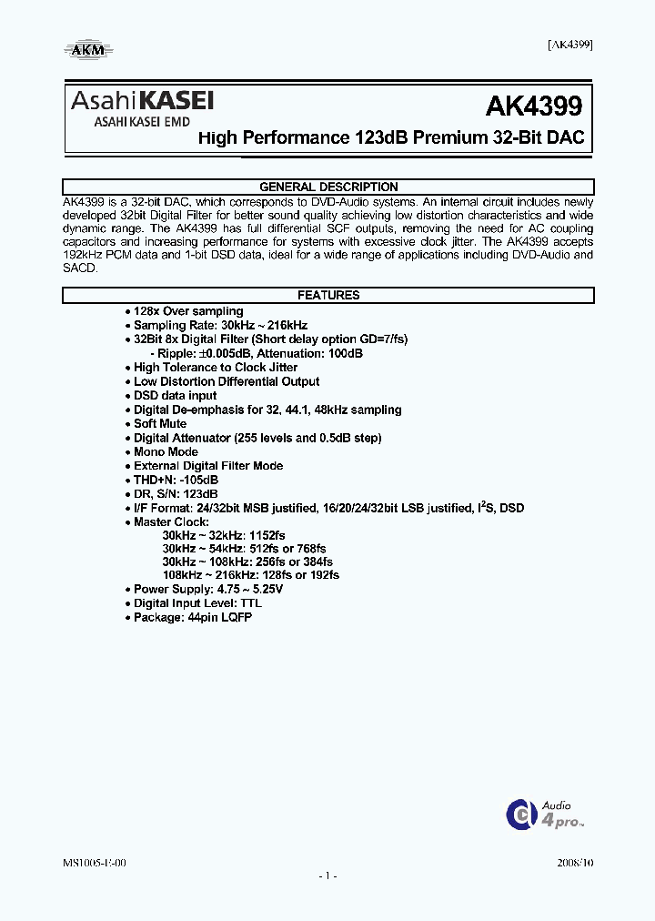AKD4399_4789589.PDF Datasheet