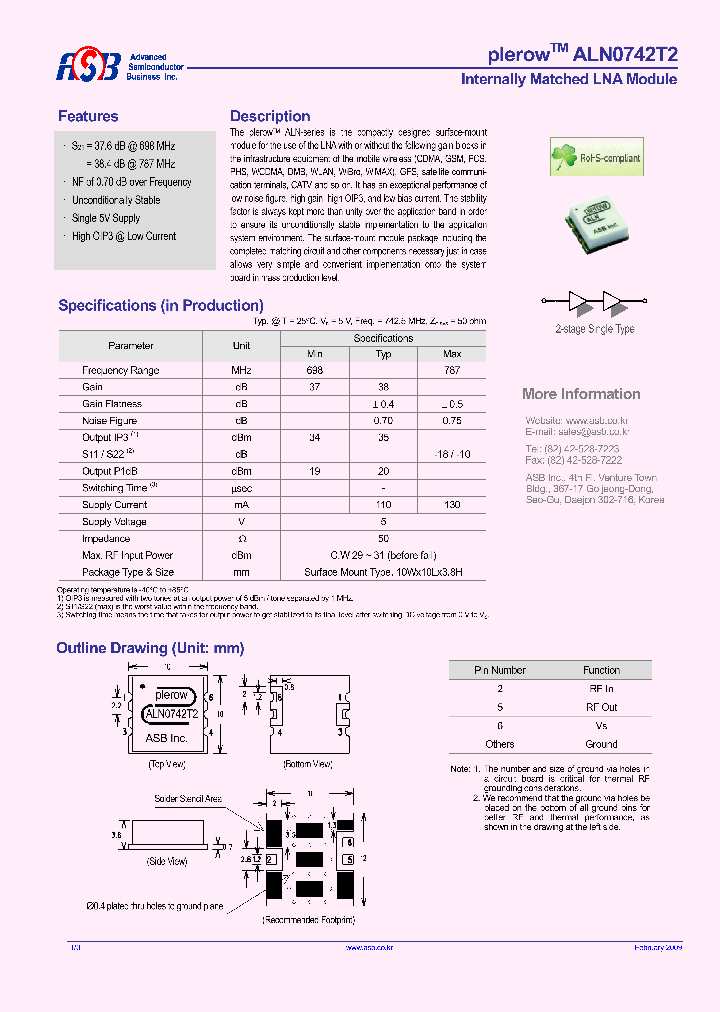 ALN0742T2_4554045.PDF Datasheet